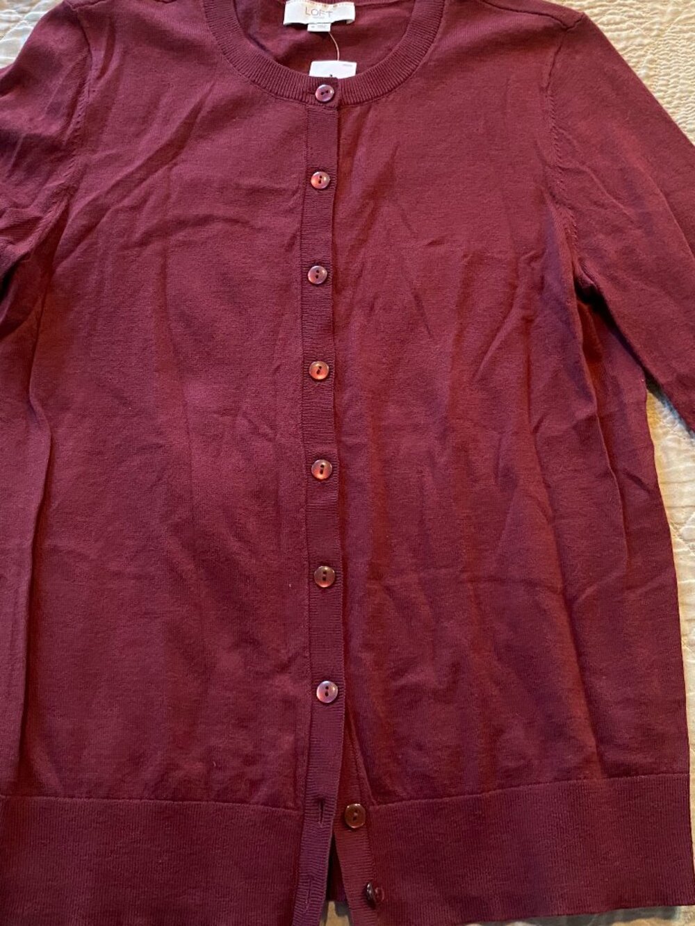 Loft Outlet Burgundy Red Women's Cardigan-NWT! Size-M